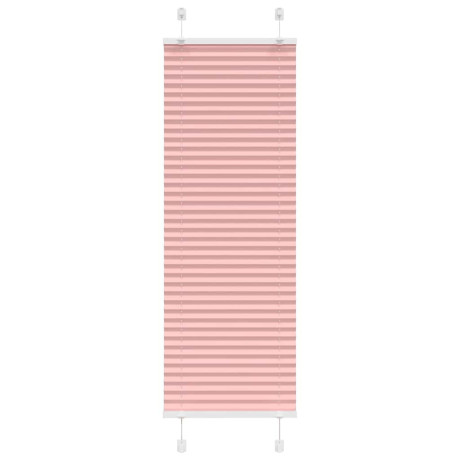 vidaXL Plissé rolgordijn 50x100 cm stofbreedte 49,4 cm polyester roze