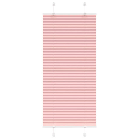 vidaXL Plissé rolgordijn 60x100 cm stofbreedte 59,4 cm polyester roze