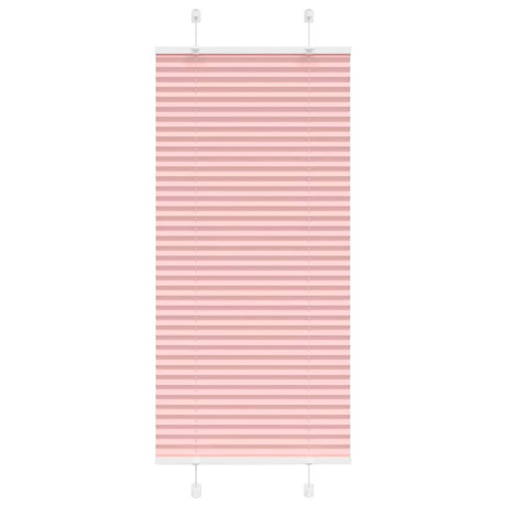 vidaXL Plissé rolgordijn 65x100 cm stofbreedte 64,4 cm polyester roze