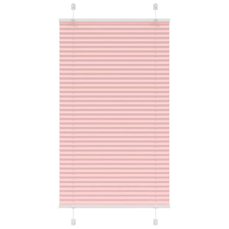 vidaXL Plissé rolgordijn 70x100 cm stofbreedte 69,4 cm polyester roze