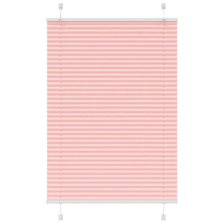 vidaXL Plissé rolgordijn 100x100 cm stofbreedte 99,4cm polyester roze