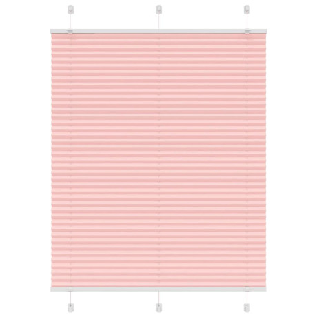 vidaXL Plissé rolgordijn 105x100cm stofbreedte 104,4cm polyester roze