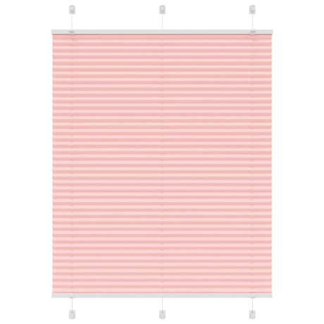 vidaXL Plissé rolgordijn 110x100cm stofbreedte 109,4cm polyester roze