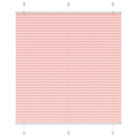 vidaXL Plissé rolgordijn 115x100cm stofbreedte 114,4cm polyester roze