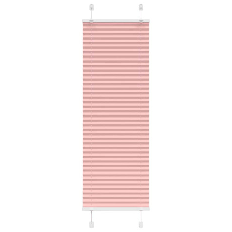 vidaXL Plissé rolgordijn 45x150 cm stofbreedte 44,4 cm polyester roze