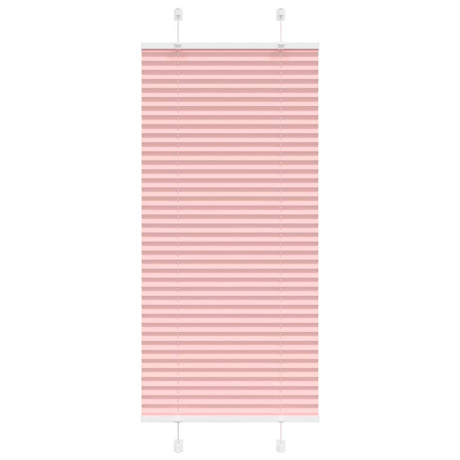 vidaXL Plissé rolgordijn 60x150 cm stofbreedte 59,4 cm polyester roze