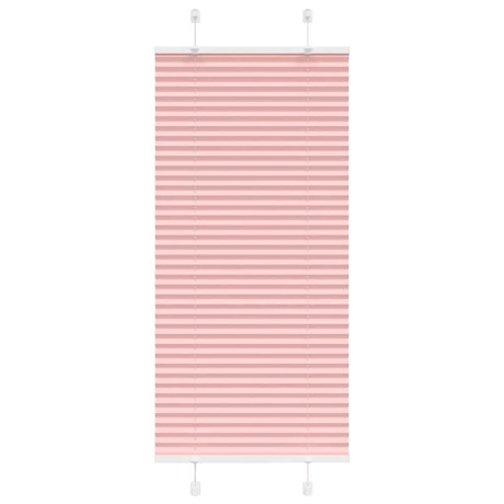 vidaXL Plissé rolgordijn 65x150 cm stofbreedte 64,4 cm polyester roze