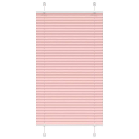 vidaXL Plissé rolgordijn 80x150 cm stofbreedte 79,4 cm polyester roze
