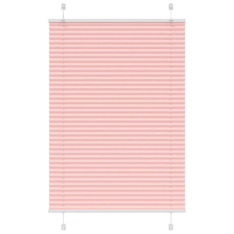 vidaXL Plissé rolgordijn 100x150 cm stofbreedte 99,4cm polyester roze
