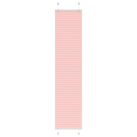vidaXL Plissé rolgordijn 45x200 cm stofbreedte 44,4 cm polyester roze