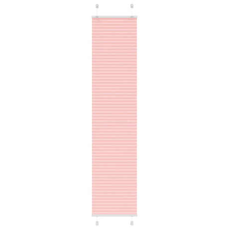 vidaXL Plissé rolgordijn 50x200 cm stofbreedte 49,4 cm polyester roze