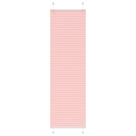 vidaXL Plissé rolgordijn 55x200 cm stofbreedte 54,4 cm polyester roze
