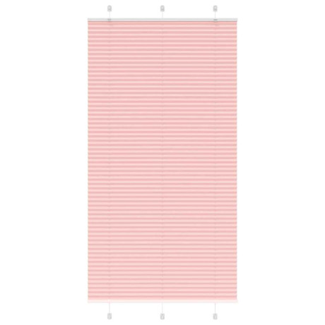 vidaXL Plissé rolgordijn 105x200cm stofbreedte 104,4cm polyester roze