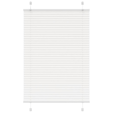 vidaXL Plissé rolgordijn 90x100 cm stofbreedte 89,4 cm polyester wit