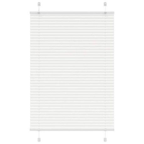 vidaXL Plissé rolgordijn 100x100 cm stofbreedte 99,4cm polyester wit