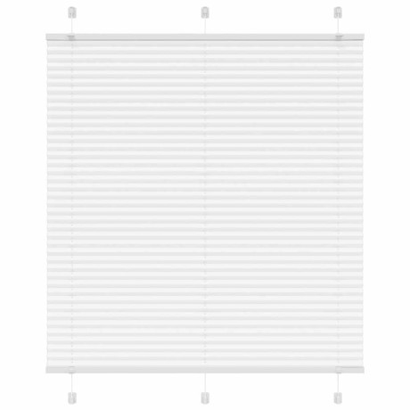 vidaXL Plissé rolgordijn 120x100cm stofbreedte 119,4cm polyester wit