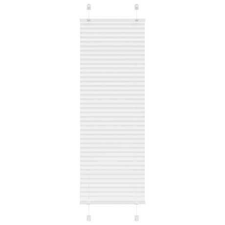 vidaXL Plissé rolgordijn 40x150 cm stofbreedte 39,4 cm polyester wit