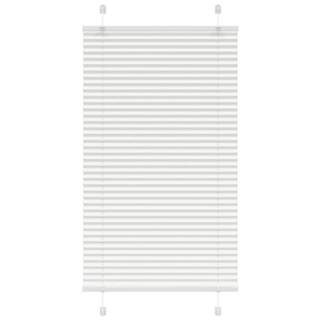vidaXL Plissé rolgordijn 75x150 cm stofbreedte 74,4 cm polyester wit