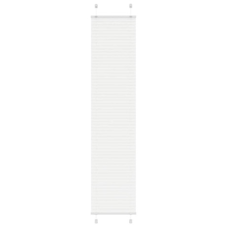 vidaXL Plissé rolgordijn 45x200 cm stofbreedte 44,4 cm polyester wit