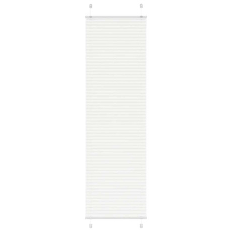vidaXL Plissé rolgordijn 65x200 cm stofbreedte 64,4 cm polyester wit