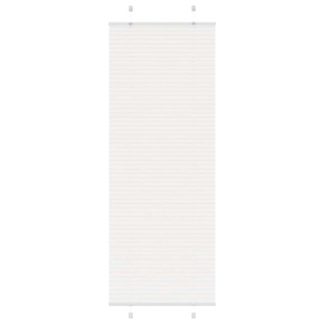 vidaXL Plissé rolgordijn 75x200 cm stofbreedte 74,4 cm polyester wit