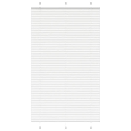 vidaXL Plissé rolgordijn 120x200 cm stofbreedte 119,4cm polyester wit