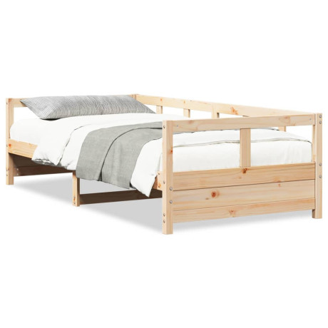 vidaXL Slaapbank 90x200 cm massief grenenhout naturel
