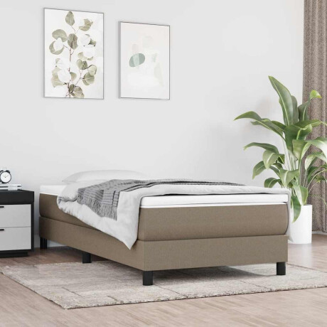 vidaXL Pocketveringmatras voor kinderen 80x160 cm stof taupe