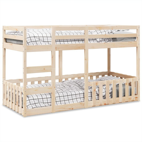 vidaXL Stapelbed massief grenenhout 80x200 cm