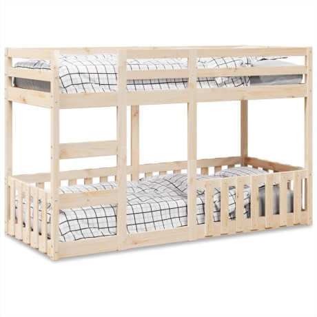 vidaXL Stapelbed massief grenenhout 75x190 cm
