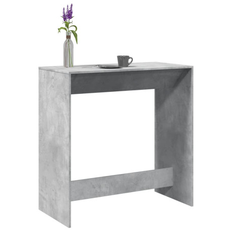 vidaXL Bartafel 102x50x103,5 cm bewerkt hout betongrijs