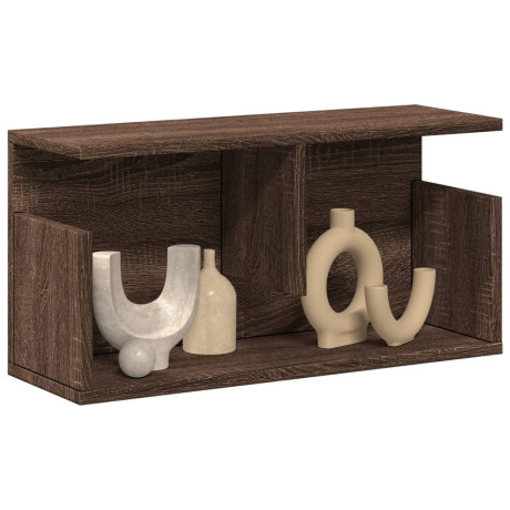 vidaXL Wandkast 60x20x30 cm bewerkt hout bruin eikenkleurig