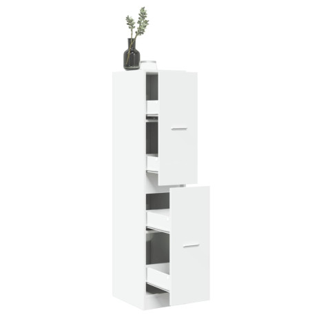 vidaXL Apothekerskast 30x41x144,5 cm bewerkt hout wit
