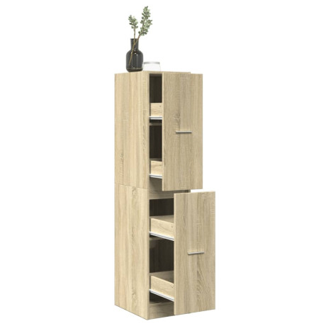 vidaXL Apothekerskast 30x41x144,5 cm bewerkt hout sonoma eikenkleurig