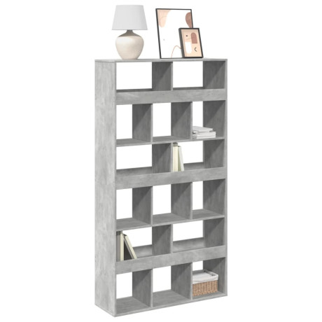 vidaXL Boekenkast 100x33x187,5 cm bewerkt hout betongrijs