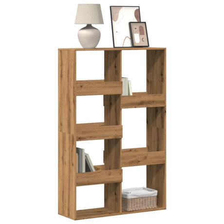 vidaXL Boekenkast 100x33x155,5 cm bewerkt hout artisanaal eikenkleurig