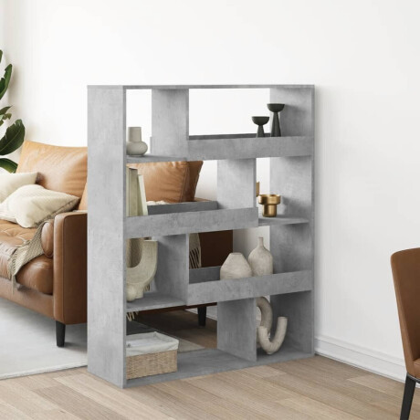 vidaXL kamerscherm 100x33x125,5 cm bewerkt hout betongrijs