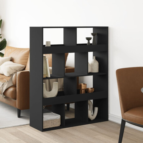 vidaXL Kamerscherm 100x33x125,5 cm bewerkt hout zwart