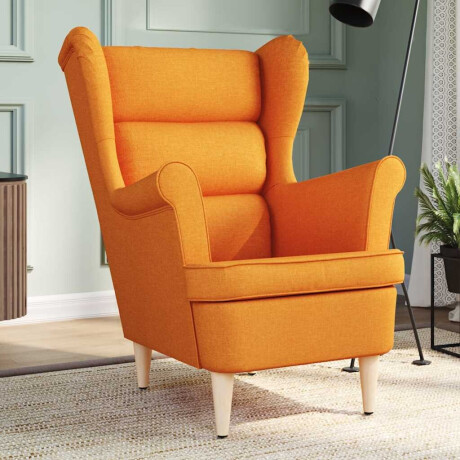 vidaXL Fauteuil 74x84x100 cm stof donkergeel