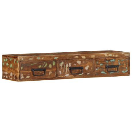 vidaXL Tv-meubel wandmontage 100x30x19 cm massief gerecycled hout