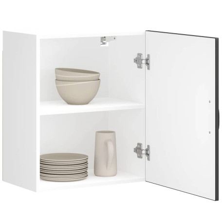 vidaXL Keukenwandkast Lucca bewerkt hout zwart