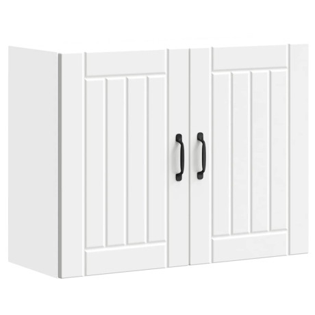 vidaXL Keukenwandkast Lucca bewerkt hout wit