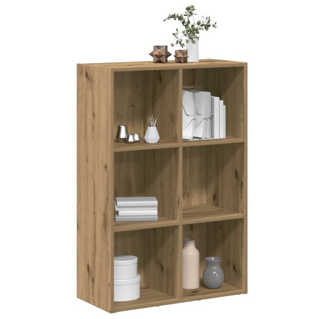 vidaXL Boekenkast/dressoir 66x30x98 cm bewerkt hout artisanaal eiken