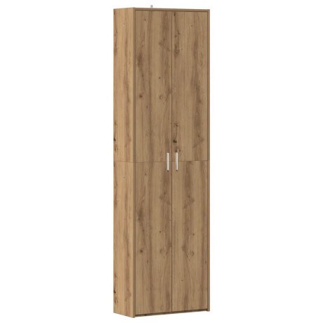 vidaXL Gangkast 55x25x189 cm bewerkt hout artisanaal eikenkleur