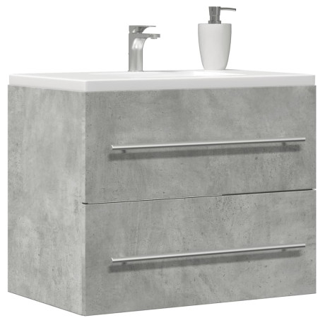 vidaXL Wastafelkast 60x38,5x48 cm spaanplaat betongrijs