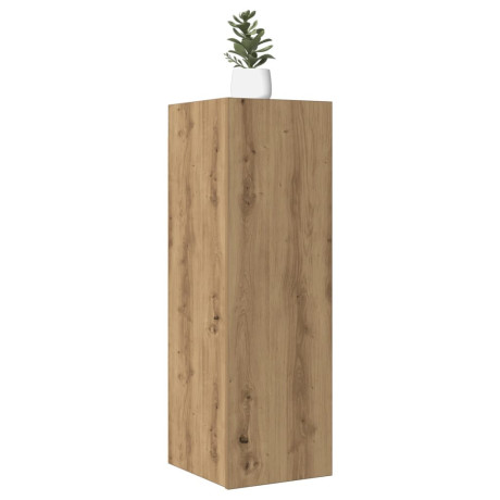 vidaXL Tv-meubel 30,5x30x90 cm bewerkt hout artisanaal eikenkleurig