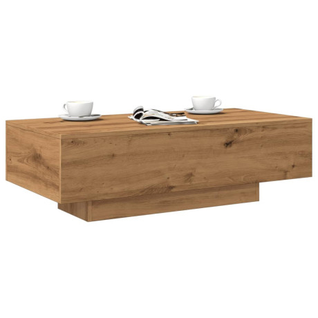 vidaXL Salontafel 100x49,5x31 cm bewerkt hout artisanaal eikenkleur