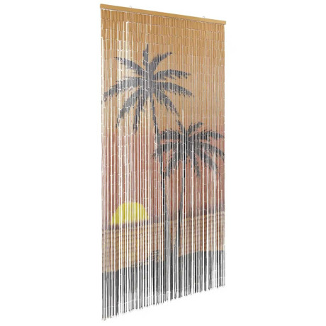 vidaXL Insectengordijn 100x200 cm bamboe palmboom print