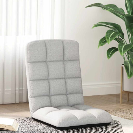 vidaXL Opvouwbare vloerstoel Cloud Grey 71x51x62 cm Stof