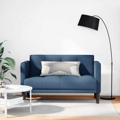 vidaXL Loveseat bank blauw 111 cm stof